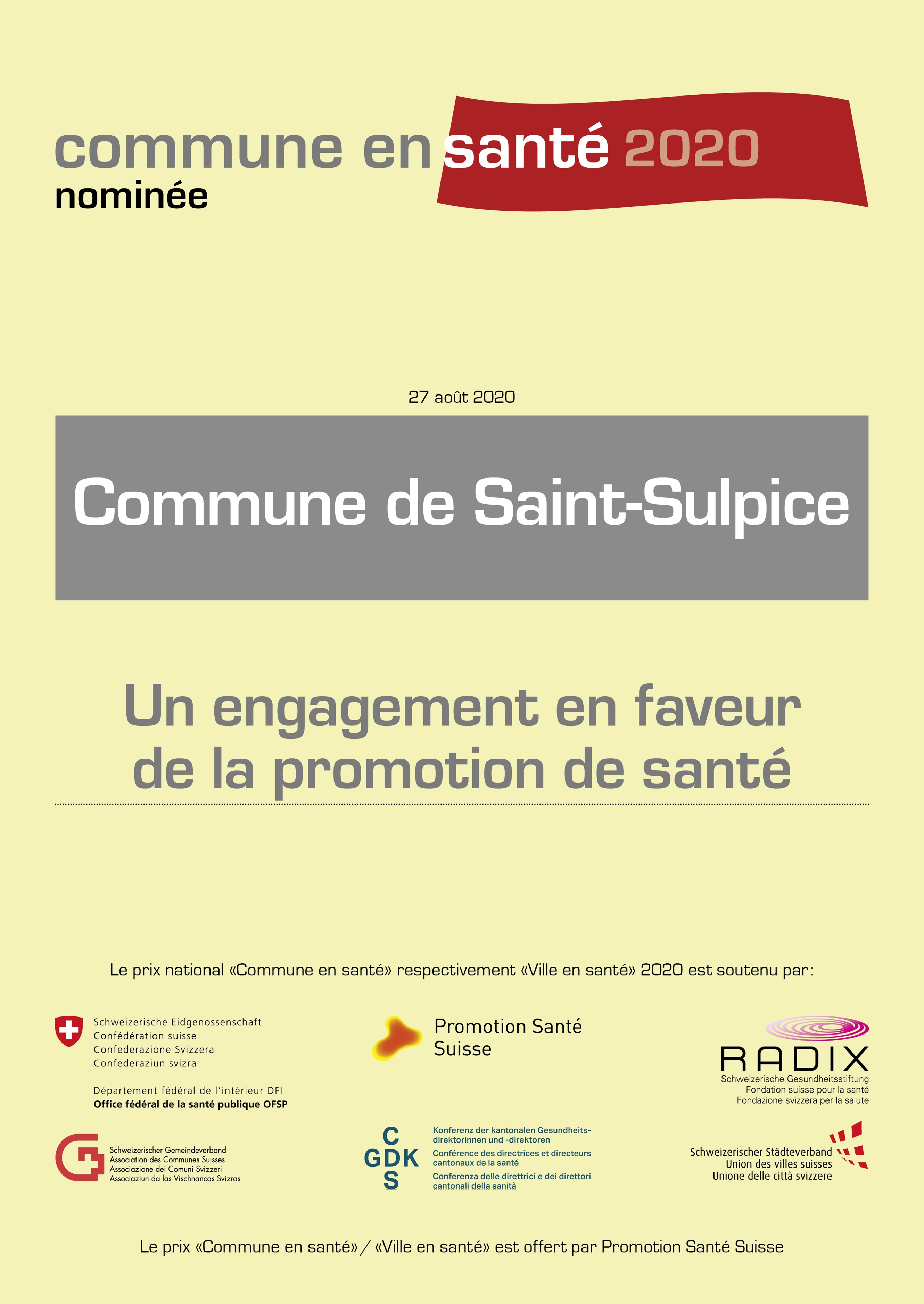 Gg Nomination 2020 Saint Sulpice